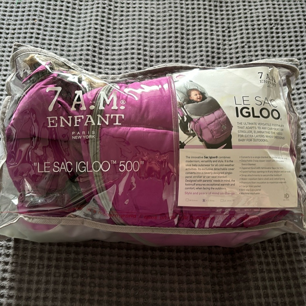 7 AM Enfant Igloo Stroller Footmuff, 6-18 months